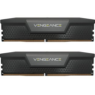 Модуль памяти для компьютера DDR5 128GB (2x64GB) 6400 MHz Vengeance Black Corsair (CMK128GX5M2B6400C42)
