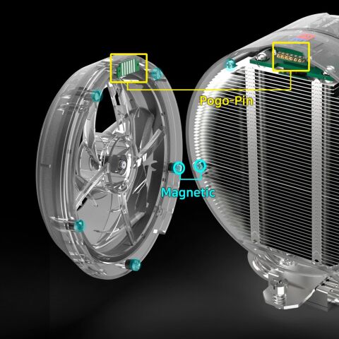 Кулер для процессора Zalman ZET5BLACK - Кулеры к процессорам  - Кулеры к процессорам 