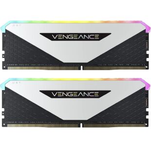 Модуль памяти для компьютера DDR4 32GB (2x16GB) 3600 MHz Vengeance RGB RT White Corsair (CMN32GX4M2Z3600C18W)