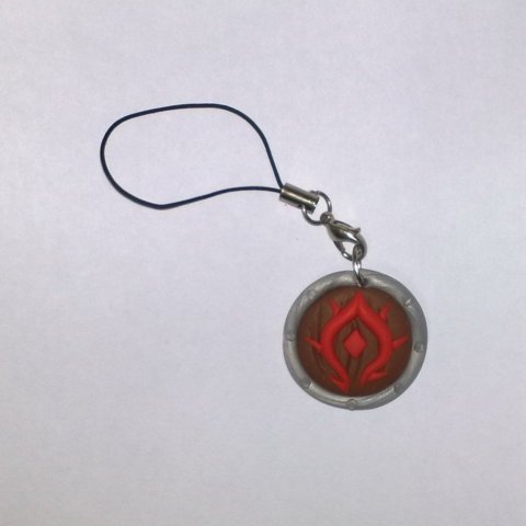 Брелок World of Warcraft Horde Keychain (полімерний клей) - -