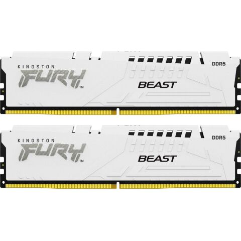 Модуль памяти для компьютера DDR5 64GB (2x32GB) 5200 MHz FURY Beast White Kingston Fury (ex.HyperX) (KF552C40BWK2-64) - Модули памяти для компьютера - Модули памяти для компьютера