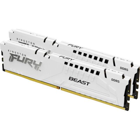 Модуль памяти для компьютера DDR5 64GB (2x32GB) 5200 MHz FURY Beast White Kingston Fury (ex.HyperX) (KF552C40BWK2-64) - Модули памяти для компьютера - Модули памяти для компьютера