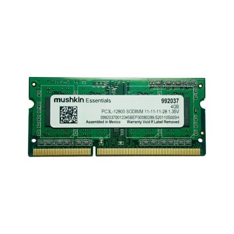 Модуль памяти для ноутбука SoDIMM DDR3L 4GB 1600 MHz Essentials Mushkin (992037) - Нулевой остаток (Feed) - Нулевой остаток (Feed)