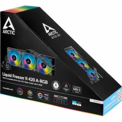 Система жидкостного охлаждения Arctic Liquid Freezer II 420 A-RGB (ACFRE00109A) - Нулевой остаток (Feed) - Нулевой остаток (Feed)