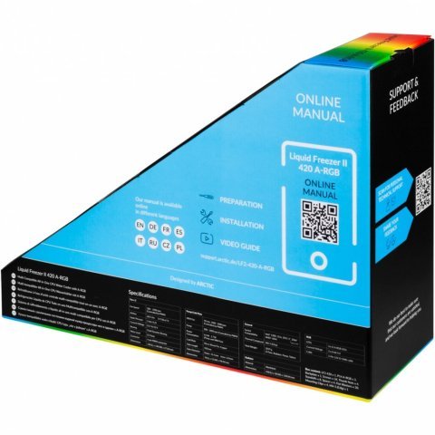 Система жидкостного охлаждения Arctic Liquid Freezer II 420 A-RGB (ACFRE00109A) - Нулевой остаток (Feed) - Нулевой остаток (Feed)