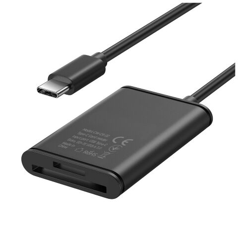 Считыватель флеш-карт ColorWay USB-C to USB 3.0/SD/MicroSD (CW-CR-02) - Нулевой остаток (Feed) - Нулевой остаток (Feed)