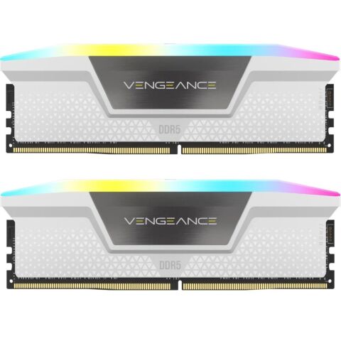 Модуль памяти для компьютера DDR5 32GB (2x16GB) 6400 MHz Vengeance RGB White Corsair (CMH32GX5M2B6400Z32W) - Нулевой остаток (Feed) - Нулевой остаток (Feed)