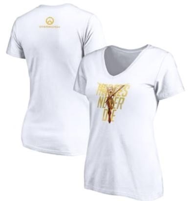 Футболка Blizzard Overwatch Mercy White V-Neck T-Shirt Women's (размер S) -   -  