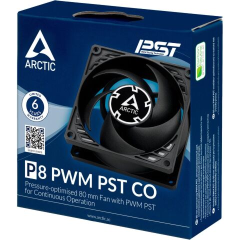 Кулер для корпуса Arctic P8 PWM PST CO (Black) (ACFAN00151A) - Нулевой остаток (Feed)  - Нулевой остаток (Feed) 