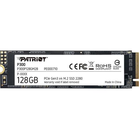 Накопитель SSD M.2 2280 128GB Patriot (P300P128GM28) - Внутренние SSD  - Внутренние SSD 