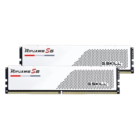 Модуль памяти для компьютера DDR5 64GB (2x32GB) 5200 MHz Ripjaws S5 White G.Skill (F5-5200J3636D32GX2-RS5W) - Нулевой остаток (Feed) - Нулевой остаток (Feed)