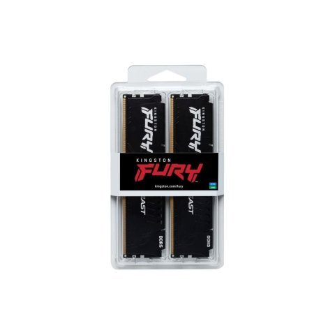 Модуль памяти для компьютера DDR5 32GB (2x16GB) 6000 MHz Beast Black XMP Kingston Fury (ex.HyperX) (KF560C30BBK2-32) - Нулевой остаток (Feed) - Нулевой остаток (Feed)