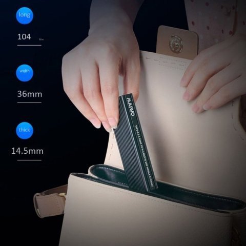 Карман внешний Maiwo M.2 SSD NVMe/SATA combo USB3.1 GEN2 Type-C al. (K1687P2) - Нулевой остаток (Feed) - Нулевой остаток (Feed)