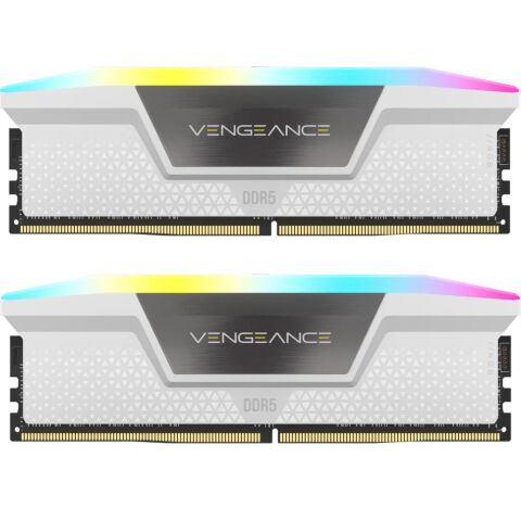 Модуль памяти для компьютера DDR5 64GB (2x32GB) 6000 MHz Vengeance RGB White Corsair (CMH64GX5M2B6000Z30W) - Нулевой остаток (Feed) - Нулевой остаток (Feed)