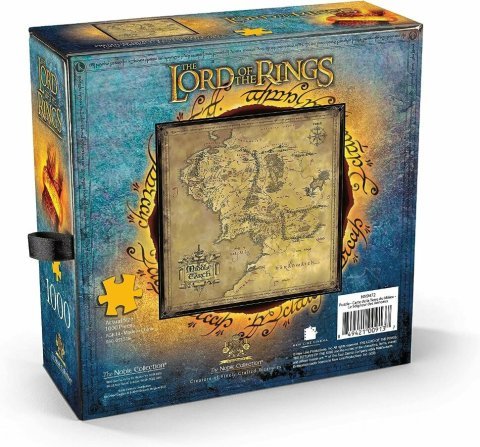 Пазл Noble Collection Lord of The Rings Map of Middle Earth Puzzle Властелин колец Карта Средиземья 1000 шт. - -