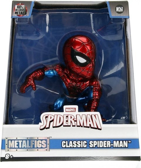 Фигурка Jada Toys Metals Diecast: Marvel Classic Spiderman Figure Человек паук металл - -