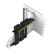 Держатель для плат NZXT Vertical GPU Mounting Kit Black (AB-RH175-W1) - Аксессуары к корпусам  - Аксессуары к корпусам 