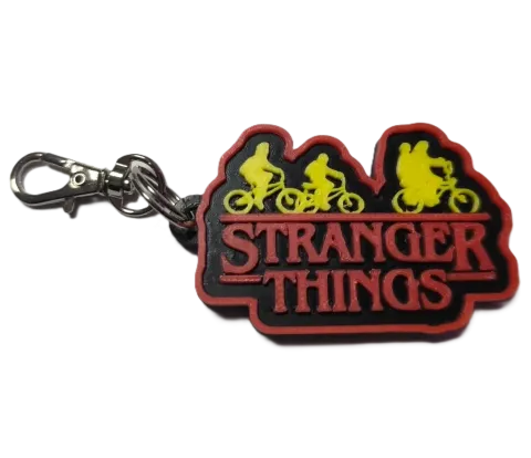 Брелок Stranger Things Дуже дивні справи Logo Keychain ABS пластик 4 см. -   -  