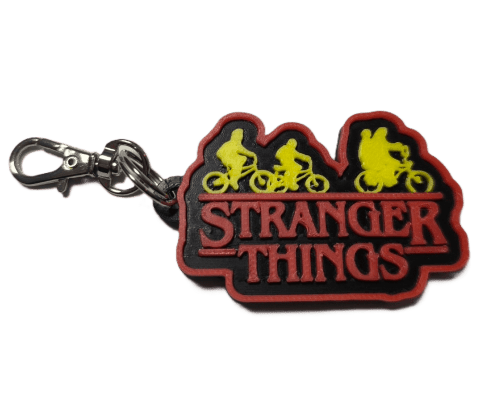 Брелок Stranger Things Дуже дивні справи Logo Keychain ABS пластик 4 см. -   -  