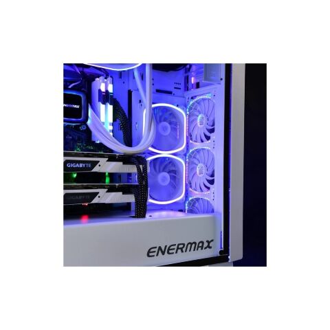 Кулер для корпуса Enermax SquA RGB White (UCSQARGB12P-W-SG) - Вентиляторы к корпусам - Вентиляторы к корпусам