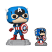 Фігурка Funko Marvel: The Avengers Heroes Captain America Фанко Капітан Америка (Amazon Exclusive) 1290 -   -  