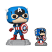 Фігурка Funko Marvel: The Avengers Heroes Captain America Фанко Капітан Америка (Amazon Exclusive) 1290 -   -  