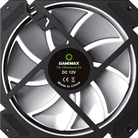 Кулер для корпуса Gamemax FN-12Rainbow-C9 - Нулевой остаток (Feed)  - Нулевой остаток (Feed) 