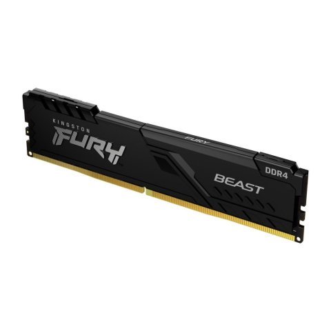 Модуль памяти для компьютера DDR4 16GB 3200 MHz Fury Beast Black Kingston Fury (ex.HyperX) (KF432C16BB1/16) - Нулевой остаток (Feed) - Нулевой остаток (Feed)