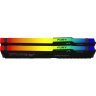 Модуль памяти для компьютера DDR5 64GB (2x32GB) 5600 MHz Beast RGB EXPO Black Kingston Fury (ex.HyperX) (KF556C36BBE2AK2-64)