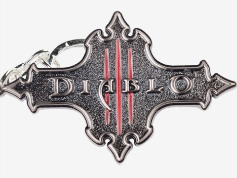 Брелок - Diablo III Logo Keychain - -