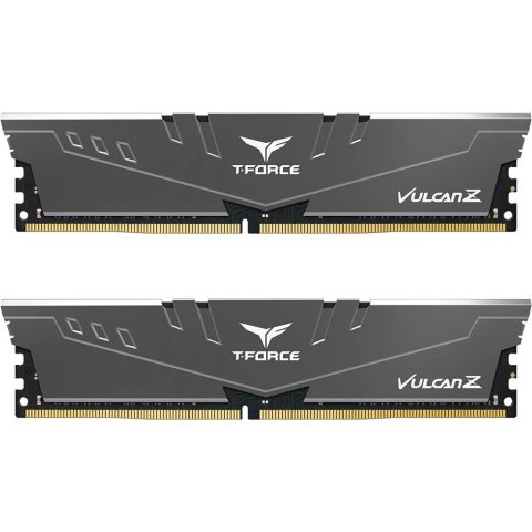 Модуль памяти для компьютера DDR4 16GB (2x8GB) 3600 MHz Vulcan Z Gray Team (TLZGD416G3600HC18JDC01) - Нулевой остаток (Feed) - Нулевой остаток (Feed)