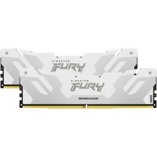 Модуль памяти для компьютера DDR5 64GB (2x32GB) 6400 MHz Renegade White XMP Kingston Fury (ex.HyperX) (KF564C32RWK2-64)