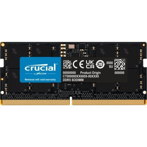 Модуль памяти для ноутбука SoDIMM DDR5 16GB 4800 MHz Micron (CT16G48C40S5) - Нулевой остаток (Feed) - Нулевой остаток (Feed)