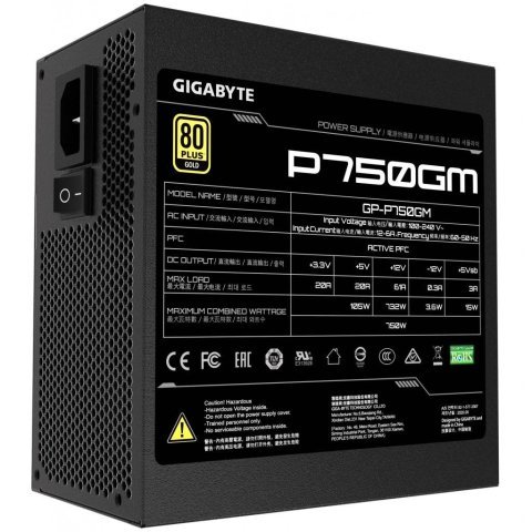 Блок питания GIGABYTE 750W (GP-P750GM) - Нулевой остаток (Feed)  - Нулевой остаток (Feed) 