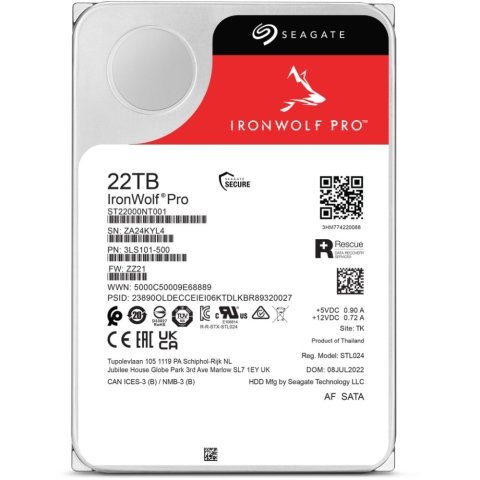 Жесткий диск 3.5" 22TB Seagate (ST22000NT001) - Нулевой остаток (Feed) - Нулевой остаток (Feed)