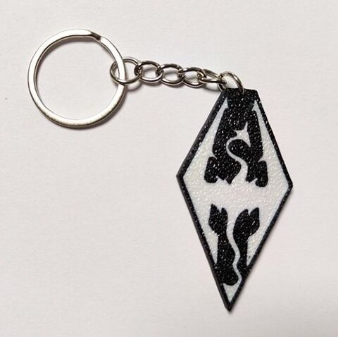 Брелок Skyrim Keychain Скайрім ABS пластик 5 см. - -