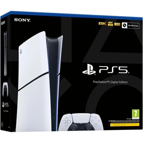 Игровая консоль Sony Playstation PlayStation 5 Slim Digital Edition 825GB (без DVD) (9711094 / 1000049750) - Игровые приставки  - Игровые приставки 