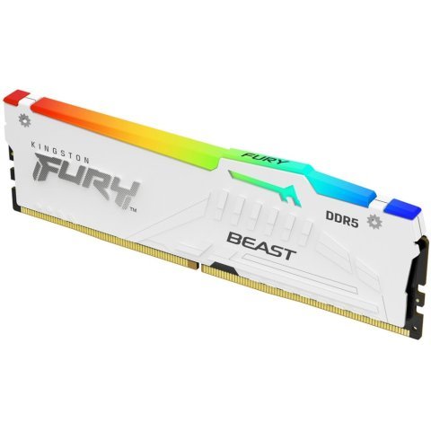 Модуль памяти для компьютера DDR5 32GB 6000 MHz Beast AM5 RGB White Kingston Fury (ex.HyperX) (KF560C36BWEA-32) - Нулевой остаток (Feed) - Нулевой остаток (Feed)