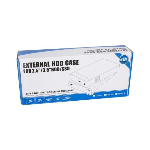 Карман внешний PowerPlant HDD 2.5/3.5" USB3.0 (HC380404) - Нулевой остаток (Feed) - Нулевой остаток (Feed)