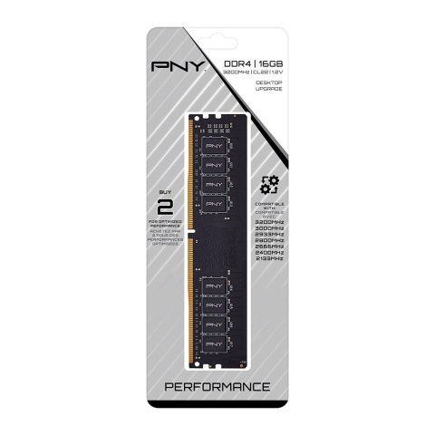 Модуль памяти для компьютера DDR4 16GB 3200 MHz PNY (MD16GSD43200-SI) - Нулевой остаток (Feed) - Нулевой остаток (Feed)