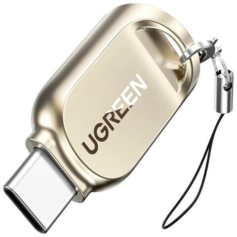 Считыватель флеш-карт UGREEN USB-C to TF 3.0 CM331 Light Golden (80124) - Кардридеры - Кардридеры