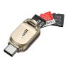 Считыватель флеш-карт UGREEN USB-C to TF 3.0 CM331 Light Golden (80124)