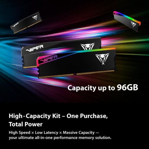 Модуль памяти для компьютера DDR5 64GB (2x32GB) 6400 MHz Viper Elite 5 Ultra Patriot (VEU564G6432K) - Модули памяти для компьютера - Модули памяти для компьютера