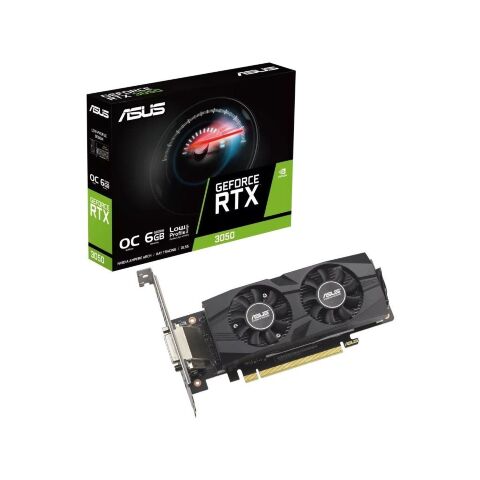 Видеокарта ASUS GeForce RTX3050 6Gb OC LP BRK (RTX3050-O6G-LP-BRK) - Видеокарты  - Видеокарты 