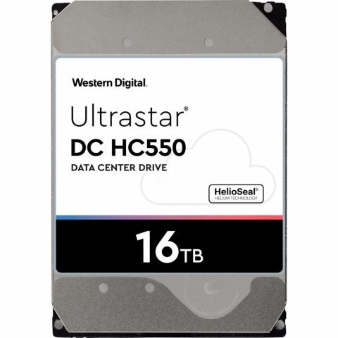 Жесткий диск 3.5" 16TB Ultrastar DC HC550 WD (WUH721816ALE6L4) - Нулевой остаток (Feed) - Нулевой остаток (Feed)