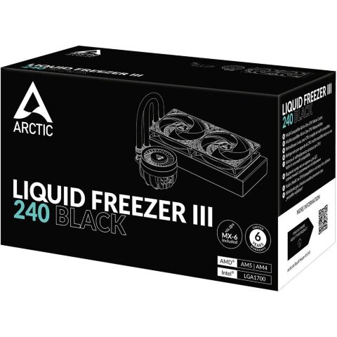 Система жидкостного охлаждения Arctic Liquid Freezer III - 240 Black (ACFRE00134A) - Нулевой остаток (Feed) - Нулевой остаток (Feed)