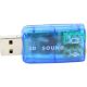 Звуковая плата Dynamode USB 6(5.1) blue (USB-SOUNDCARD2.0 blue) - Звуковые платы  - Звуковые платы 