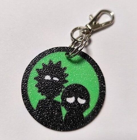 Брелок Rick and Morty keychain ABS пластик 4 см. - -