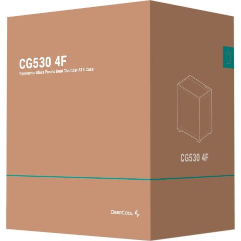 Корпус Deepcool CG530 4F Black (R-CG530-BKADA4-G-1) - Нулевой остаток (Feed) - Нулевой остаток (Feed)