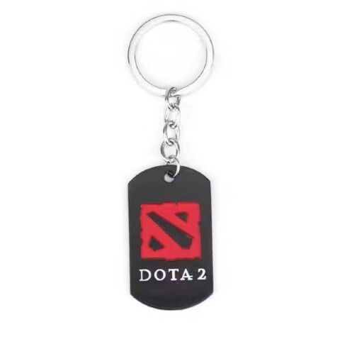 Брелок DOTA 2 Logo Дота 2 (колір чорний і червоний) 5 см - -